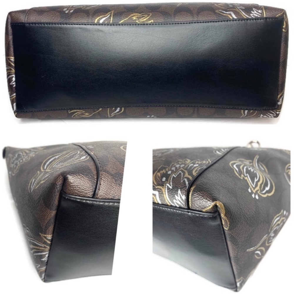 Coach Mahogany Tulip Signature C Tote Wallet Set - Picture 4 of 7